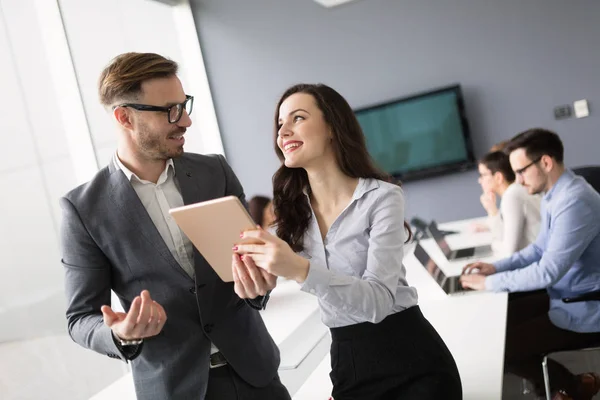 Geschäftskollegen Konferenzraum Während Der Präsentation — Stockfoto