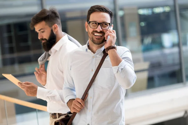 Business People Having Fun Chatting Workplace Office — Stock Photo, Image