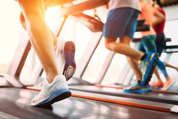 Picture People Doing Cardio Training Treadmill Gym — Stock Photo, Image
