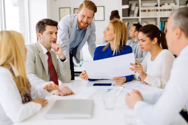 Business Möte Och Brainstorming Moderna Kontor — Stockfoto