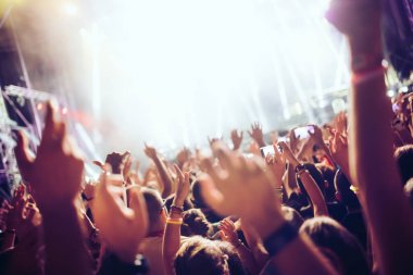 Zevk ve Müzik Festivali'nde dans mutlu kalabalık portresi