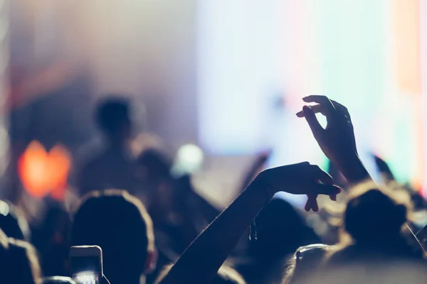 Imagem Pessoas Dançando Festa Festival Música — Fotografia de Stock