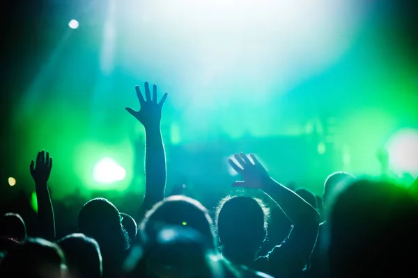 Bild Einer Tanzenden Menge Bei Musikfestival — Stockfoto