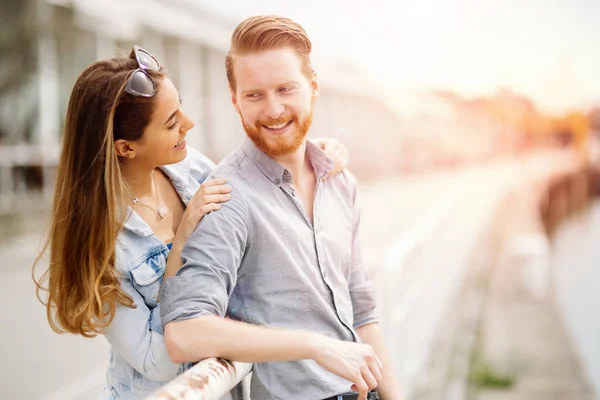 Couple Embracing Love Spending Time Together — Stock Photo, Image