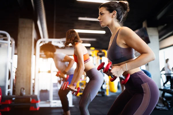 Picture Two Beautiful Fitness Women Gym Stock Photo by ©nd3000