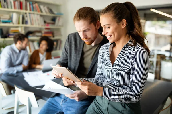 Affärsmöte Och Lagarbete Affärsmän Kontoret — Stockfoto