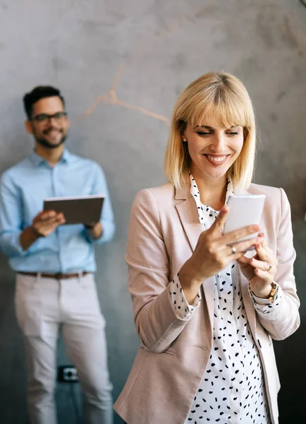 Succesvol Team Van Jonge Perspectief Collega Ondernemers Functie — Stockfoto