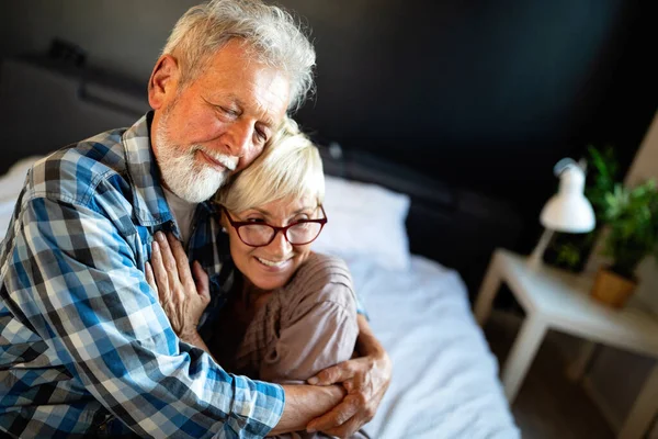 Cheerful Happy Senior Couple Enjoying Life Spending Time Together — Stock Photo, Image
