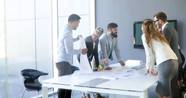 Picture Architects Having Meeting Office — Stock Photo, Image