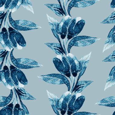 Suluboya kusursuz desen.