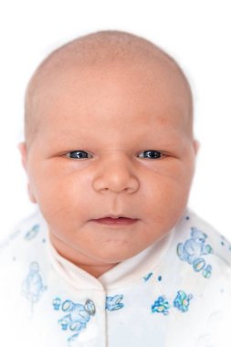 Yeni doğmuş bir bebeğin portresi.