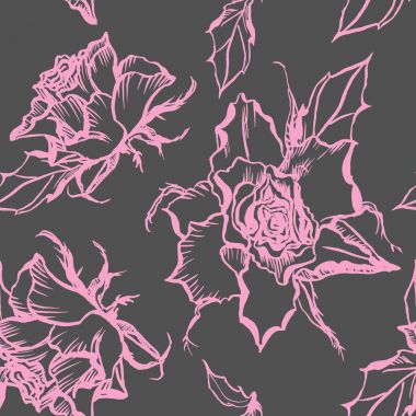 Kusursuz gül deseni.