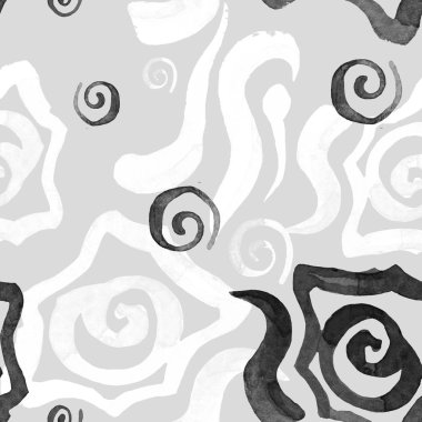 Suluboya ile boyalı soyut seamless modeli.