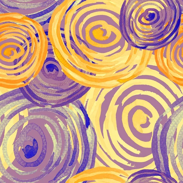 Abstract Circles Painted Colors Seamless Pattern — Stock Photo, Image