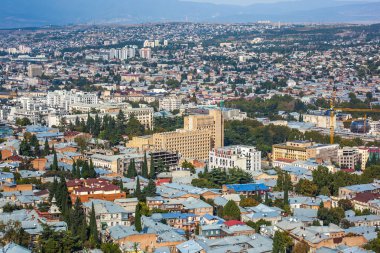 Tiflis, Gürcistan Cumhuriyeti panoramik manzaralı