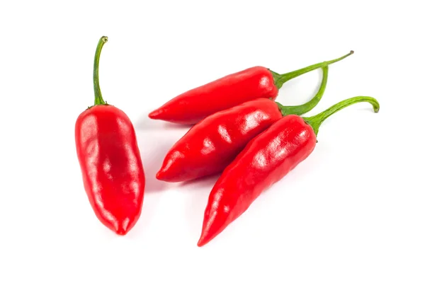 Gesunde Ernährung. frisches Gemüse. rote Paprika auf weißem Hintergrund — Stockfoto