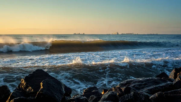 Морської хвилі, Чорне море, поті в Грузії узбережжя — стокове фото