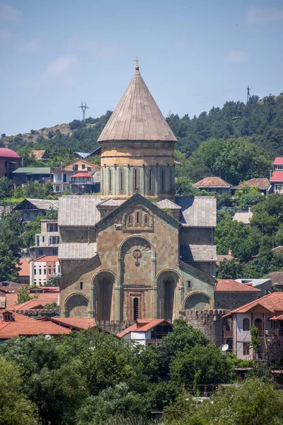 Igreja ortodoxa antiga, Svetitskhoveli. Mtskheta Geórgia — Fotografia de Stock