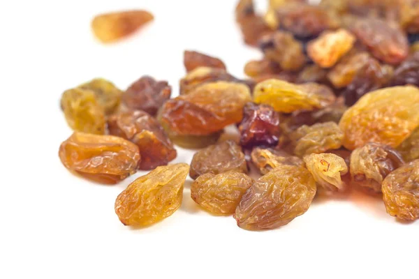 Dried grape raisins on a white background — Stock Photo, Image