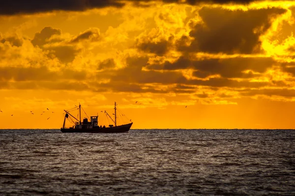 seiner Karadeniz üzerinde güzel gün batımı, Poti, Gürcistan