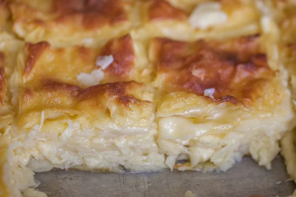 Ахма, пирог с сыром, лазанья с сыром, хачапури — стоковое фото