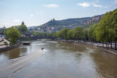 Tbilisi güzel manzarasına Bridge barış, Georgia