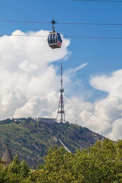 Wieża telewizyjna Tbilisi na Góry Mtatsminda - Georgia — Zdjęcie stockowe