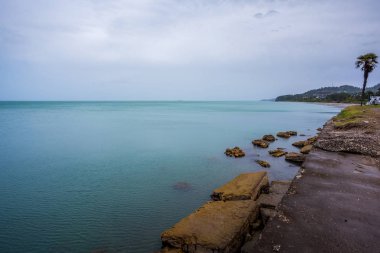 Ajaria, Gürcistan'daki güzel deniz manzara. 14.05.2017 içinde görüntülemek