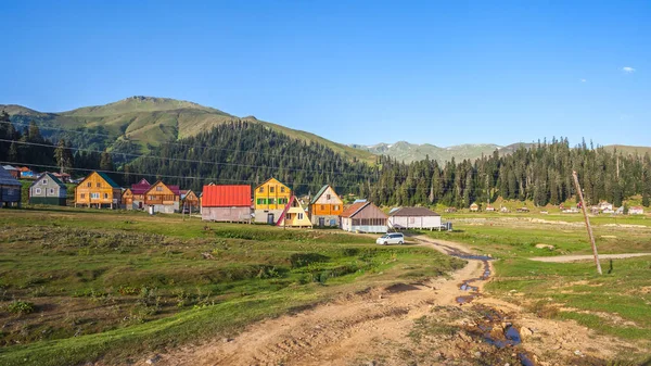 Village de Bakhmaro, plus belles stations de montagne de Géorgie — Photo