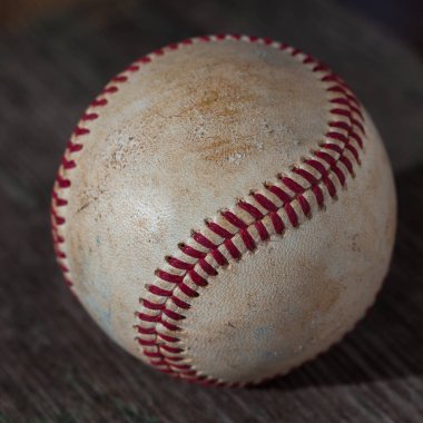 Bir beyzbol eski ahşap masa, spor