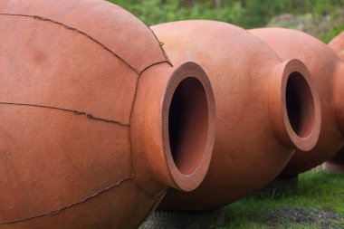 Gürcü geleneksel testi kvevri şarap açık