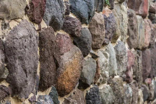 Texture of old rock wall for background, Medieval stone wall