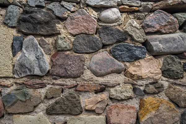 Texture de vieux mur de roche pour l'arrière-plan, mur de pierre médiévale — Photo