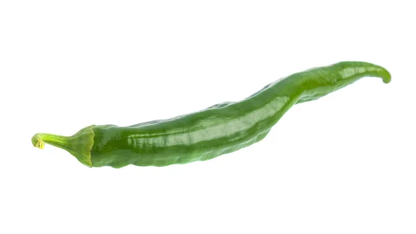 Fresh green pepper isolated on a white background Stock Photo