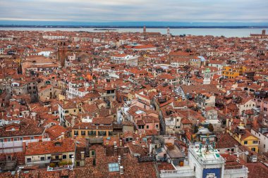 Campanile di San Marco Venedik'ten panoramik manzaralı