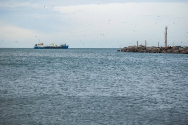 Gemi ve martıların Denizi, Poti, Gürcistan bağlantı noktası