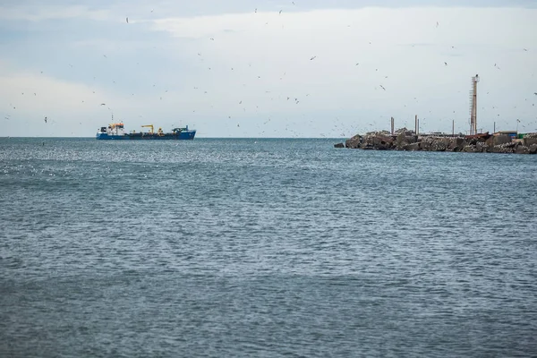 Gemi ve martıların Denizi, Poti, Gürcistan bağlantı noktası