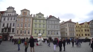 25.01.2018 Prag, Çek Cumhuriyeti - Prag eski şehir Meydanı.