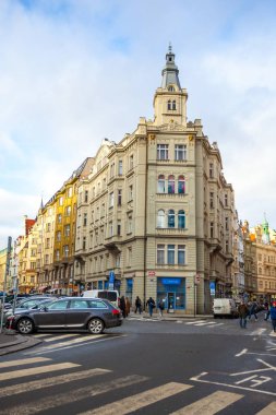 24.01.2018 Prag, Çek Cumhuriyeti - güzel bir eski ev