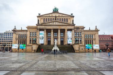 25.01.2018 Berlin, Almanya - Gendarmenmarkt bir konser salonunda 