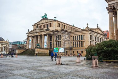 25.01.2018 Berlin, Almanya - Gendarmenmarkt bir konser salonunda 