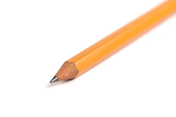 Дивовижний ізольований олівець на чисто білому тлі . — стокове фото