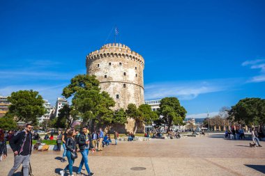 10.03.2018 Thessaloniki, Yunanistan - Thessalonik Beyaz Kule