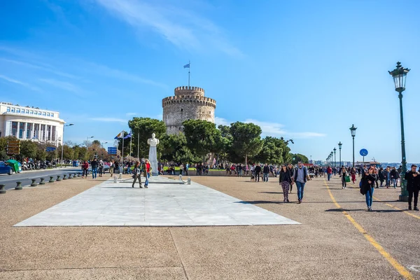 10.03.2018 Salónica, Grecia - La Torre Blanca de Tesalónica — Foto de Stock