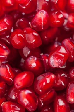 Taze organik nar tohumları, meyve yakın çekim