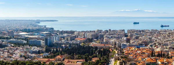 10.03.2018 Thessaloniki, Grekland - panoramautsikt över Thessaloniki — Stockfoto