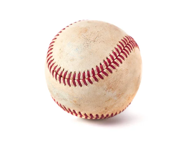 착용된 야구 스포츠 흰색 배경에 고립 — 스톡 사진