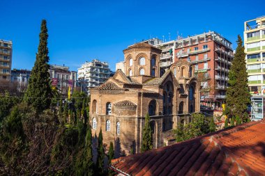 10.03.2018 Thessaloniki, Yunanistan - Agios Panteleimon Kilisesi TH