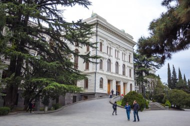 13.04.2018 Tiflis, Gürcistan - ana bina Tiflis devlet