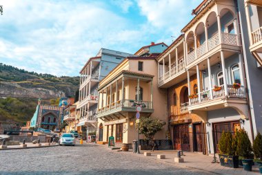 13.04.2018 Tiflis, Gürcistan - Tb eski şehir mimarisi